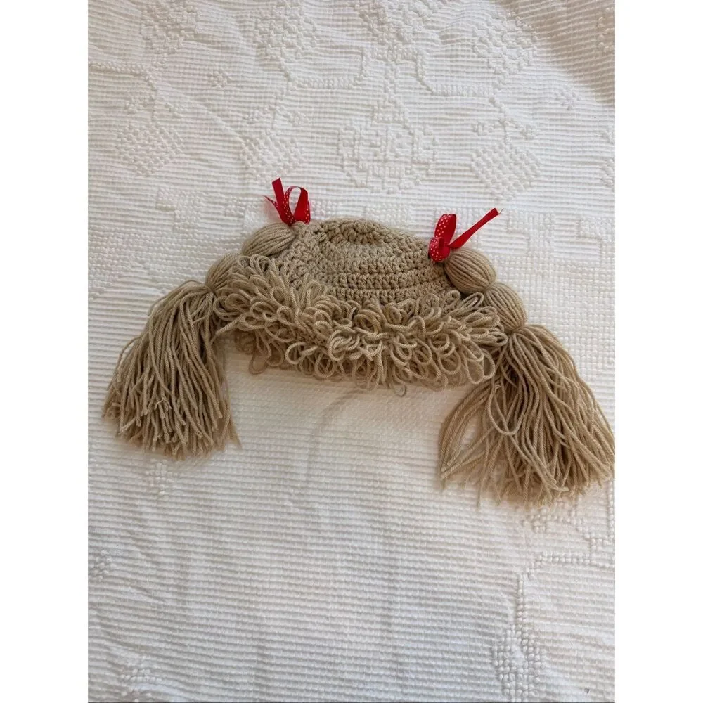 Crochet Cabbage Patch Baby Hat 6-12M Halloween‎